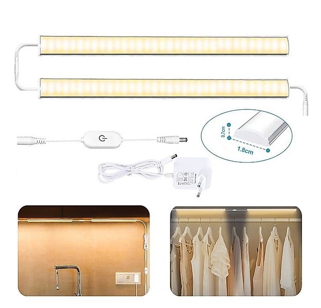 Jibenhome LED Unterbauleuchte LED Schrankbeleuchtung Küche Verbindbar, LED günstig online kaufen