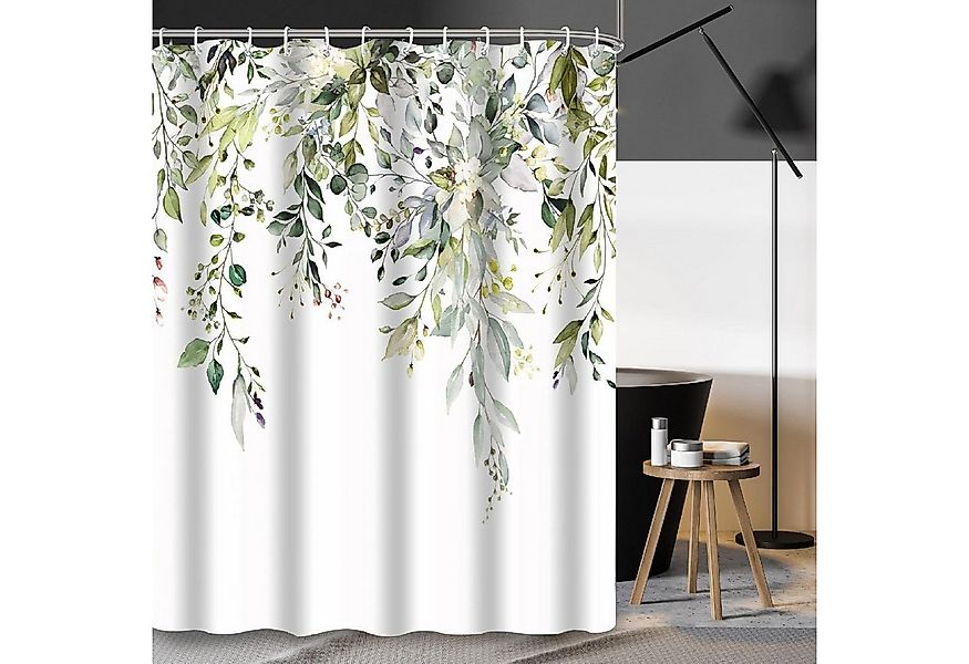PHANPINT Duschvorhang Duschvorhang 200x240cm Anti-schimmel Wasserdicht Grün günstig online kaufen