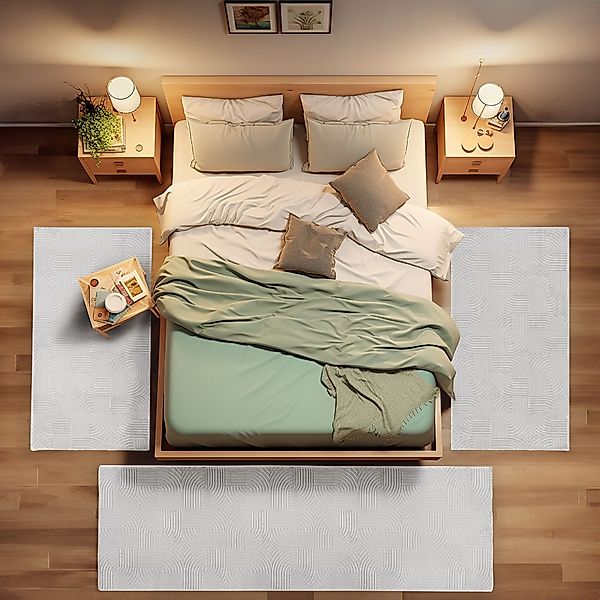 Carpettex Kurzflor-Bettumrandung Skandinavisches Boho Muster, Höhe günstig online kaufen