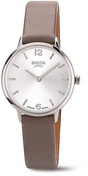 Boccia Quarzuhr Damenuhr mit Apfellederarmband - Boccia Modell: 3345-01 günstig online kaufen
