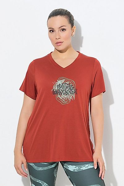 Ulla Popken T-Shirt Funktionsshirt antibakteriell V-Ausschnitt günstig online kaufen