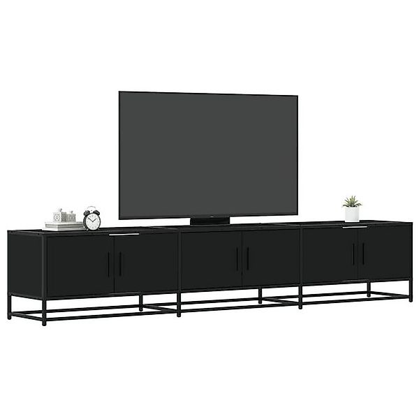 vidaXL Schrankmodule TV-Schrank Schwarz 210x35x41 cm Holzwerkstoff günstig online kaufen