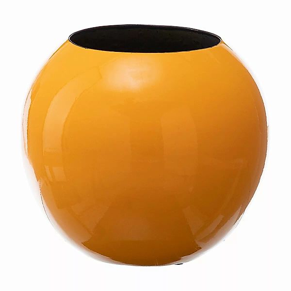 Vase 24,5 X 24,5 X 20 Cm Aus Keramik Gelb günstig online kaufen