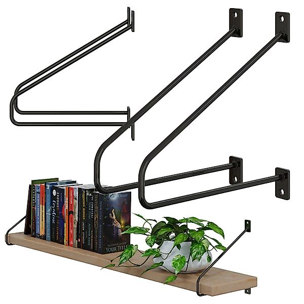 HAGO Wandregalhalter DIY 2er Set Wandregalhalter günstig online kaufen