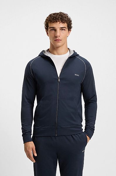 BOSS Kapuzensweatjacke "Mix&Match Jacket H" mit BOSS Stickerei auf der Brus günstig online kaufen
