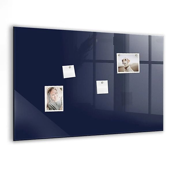 Tulup Glasmagnettafel Farbe Dunkelmarineblau 90x60 cm Glastafel Magnetisch günstig online kaufen