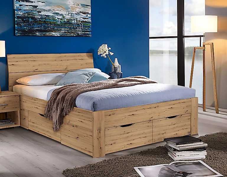 rauch Bett "Einzelbett Doppelbett Stauraum FLEXX Breiten 90/140/180 cm" Ein günstig online kaufen