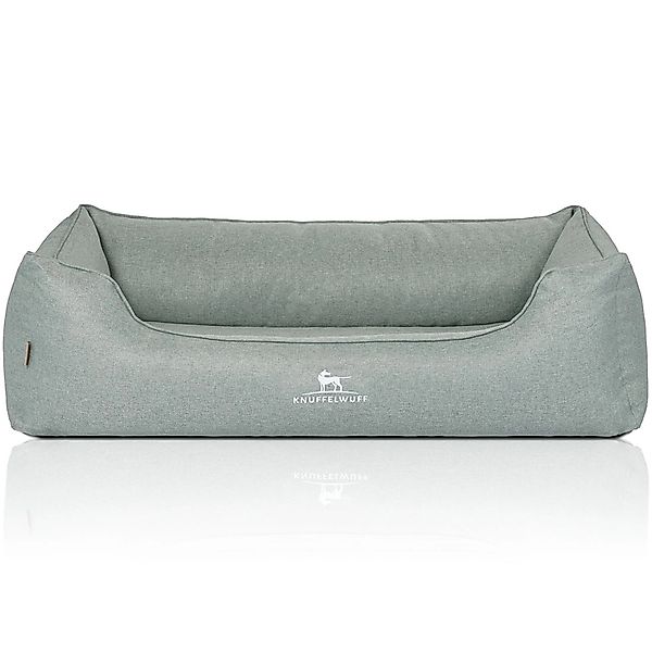 Knuffelwuff Hundebett Luisa Orthopädisch Velours XL 105 x 75cm Petrol günstig online kaufen
