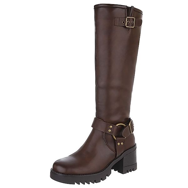 Ital-Design Trendige Winterstiefel mit Blockabsatz und günstig online kaufen