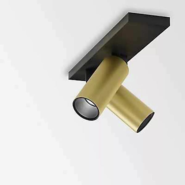 Delta Light Vizir On Deckenleuchte 2-flammig LED, bronze/schwarz günstig online kaufen