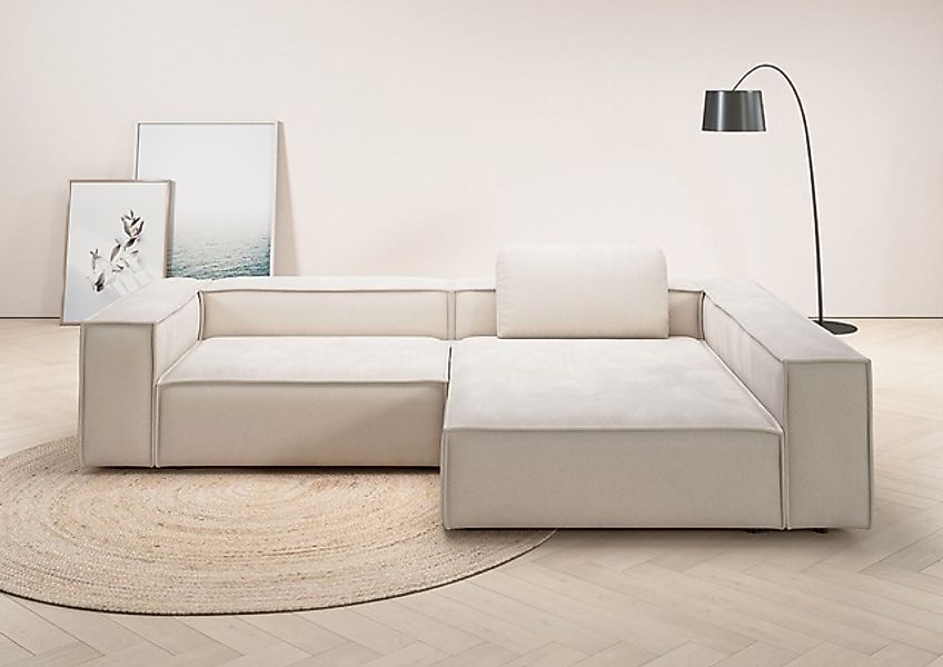 Places of Style Ecksofa »Watertown, moderne XXL L-Form, 306 cm breit«, Komf günstig online kaufen