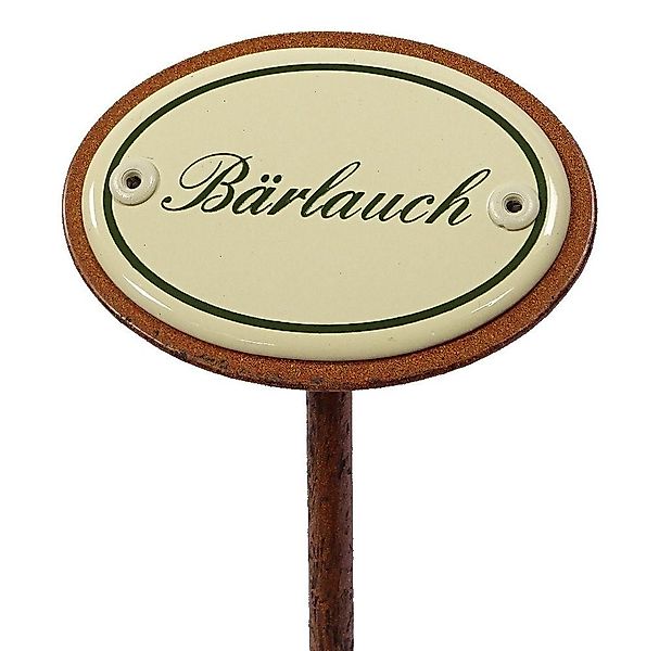 Linoows Gartenstecker Kräuterschild Bärlauch, Garten Kräuterstecker günstig online kaufen