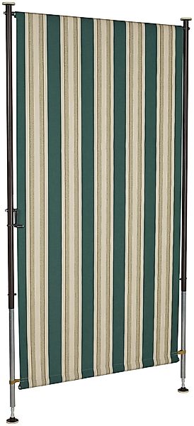 Angerer Freizeitmöbel Klemm-Senkrechtmarkise "Nr. 8700", grün/beige, BxH: 1 günstig online kaufen
