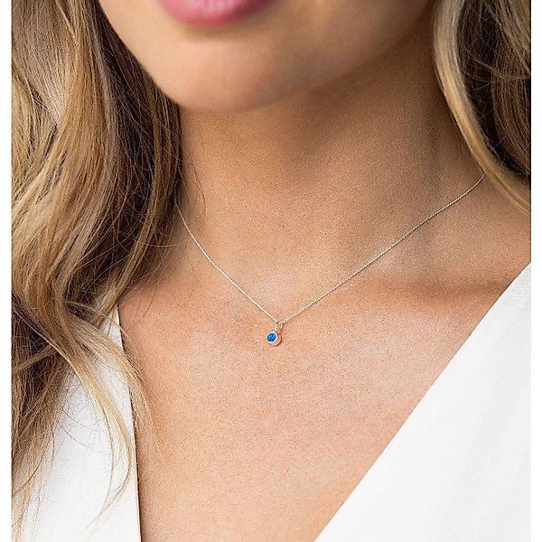 iz-el Silberkette Kette Silber OPAL TÜRKIS, günstig online kaufen