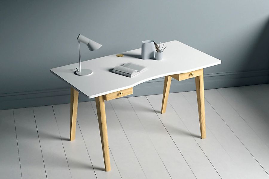 Woodman Schreibtisch "Nice" B/T/H: 140/70/75 cm, im skandinavian Design, Ti günstig online kaufen