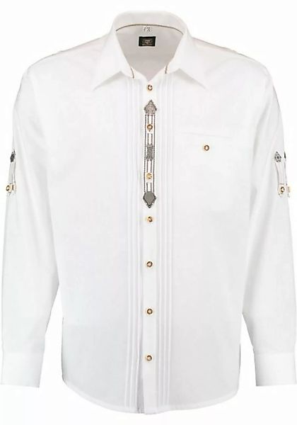 OS-Trachten Trachtenhemd Afudi Langarmhemd mit 2x3 Biesen, Zierteile auf de günstig online kaufen
