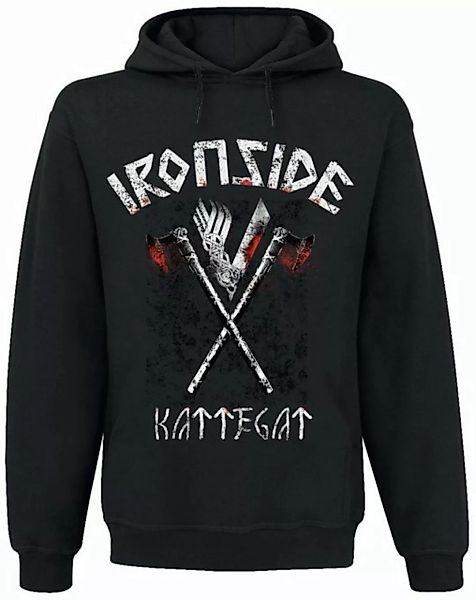 Vikings Ironside Herren Kapuzensweatshirt schwarz günstig online kaufen
