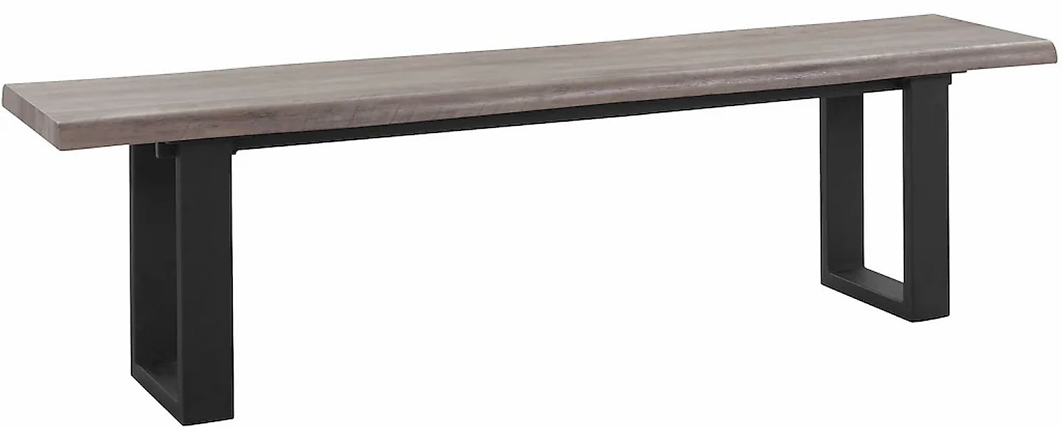 INOSIGN Sitzbank "Selina" mit schönem Metallgestell und folierte Holzoptik günstig online kaufen