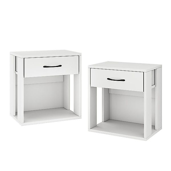 Vicco Nachtschrank Virela, Weiß, 39 x günstig online kaufen