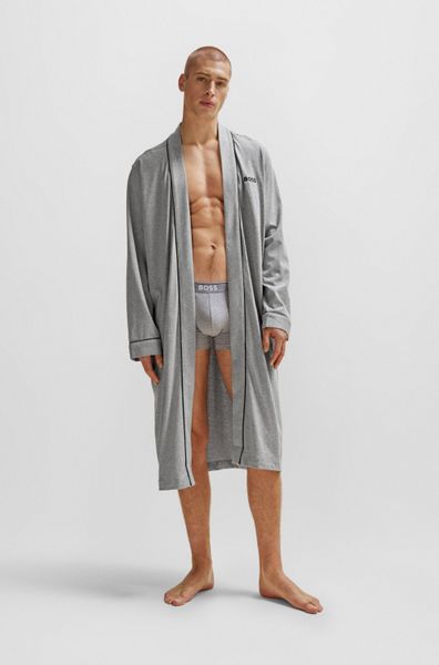BOSS Morgenmantel Kimono BM, Baumwolle, Kimono-Kragen, günstig online kaufen