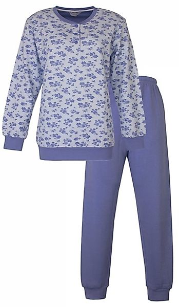 Tenderness Schlafanzug Damen Pyjama lang warm günstig online kaufen