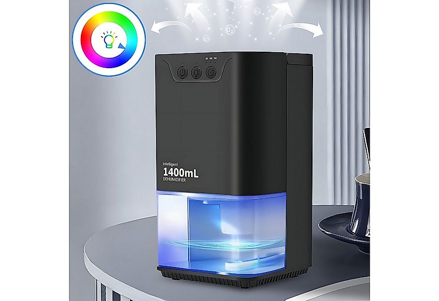 Nettlife Luftentfeuchter Elektrisch 1400ml Entfeuchter Leiser Raumentfeucht günstig online kaufen