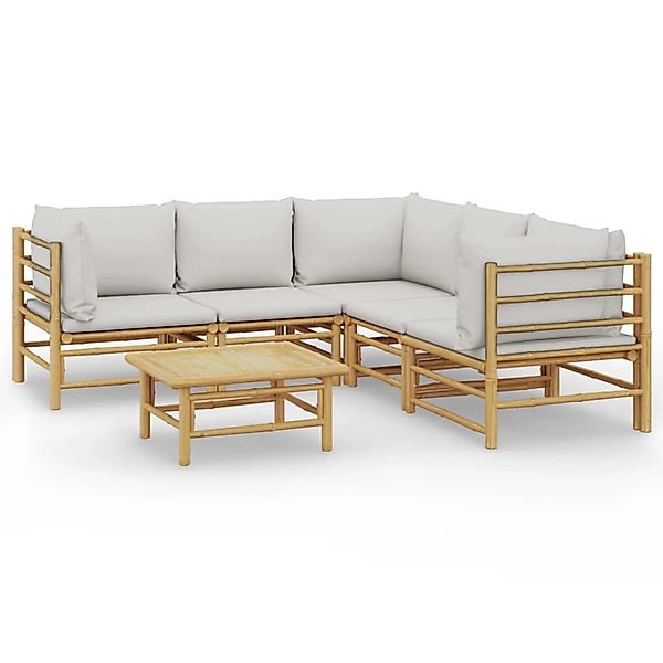 vidaXL Gartenlounge-Set 6-tlg. Garten-Lounge-Set mit Kissen günstig online kaufen