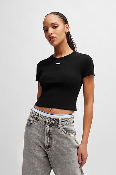 HUGO Blue T-Shirt "Baby Tee", in verkürzter Länge günstig online kaufen