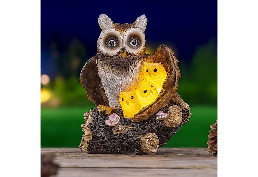 Haushalt International LED Solarleuchte Eule Gartenleuchte Gartendeko Garte günstig online kaufen
