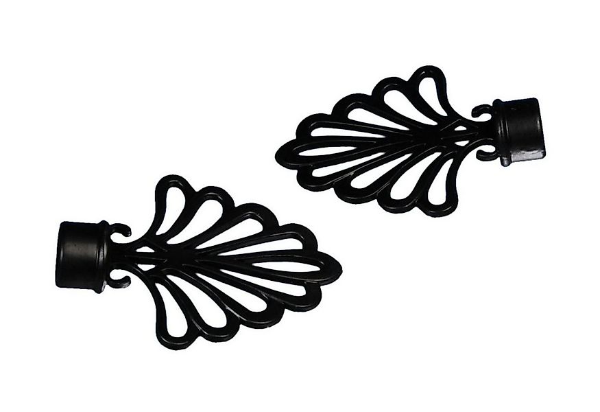 Liedeco Gardinenstangen-Endstück FÃ¤cher, Gardinen, (Set, 2-St), für Gardin günstig online kaufen