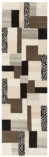 Läufer »Lola, Wolle, handgearbeitet, Patchwork Design« rechteckig 12 mm Höh günstig online kaufen