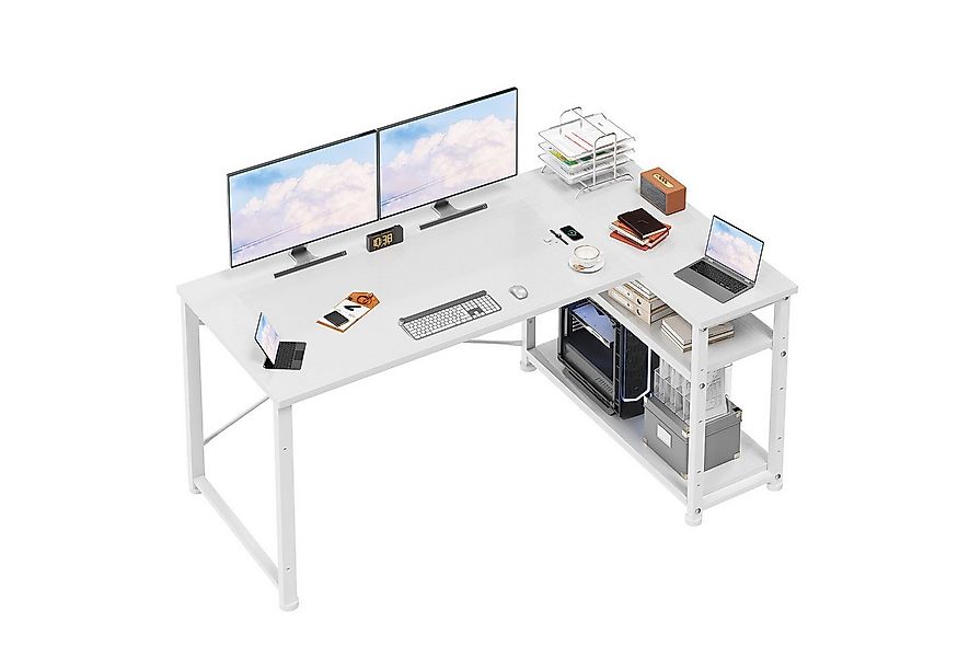 HOMALL Computertisch Eckschreibtisch Reversibel L Förmiger Schreibtisch mit günstig online kaufen