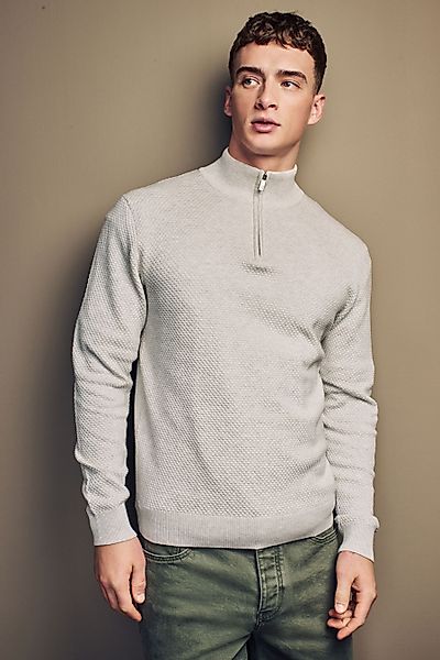 Next Troyer Strukturierter Regular Fit Troyer günstig online kaufen