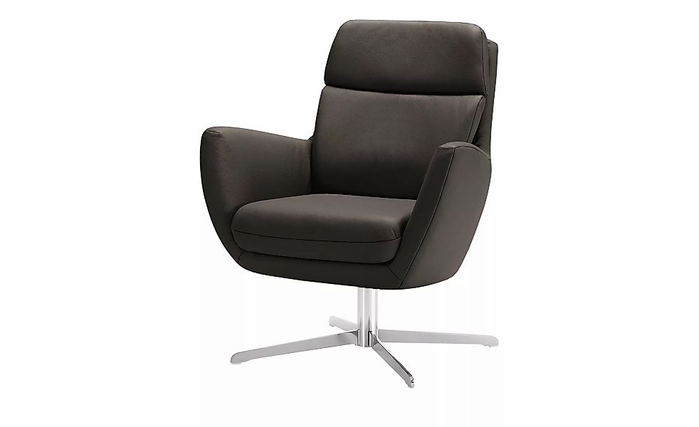 Max Schelling Drehsessel aus Echtleder Sierra ¦ braun ¦ Maße (cm): B: 76 H: günstig online kaufen