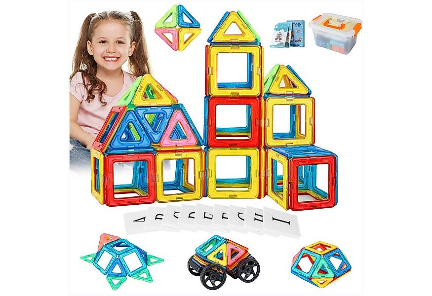 Youyijia Magnetische Bausteine 119tlg Kinder Magnete Bauklötze Spielzeug Ma günstig online kaufen