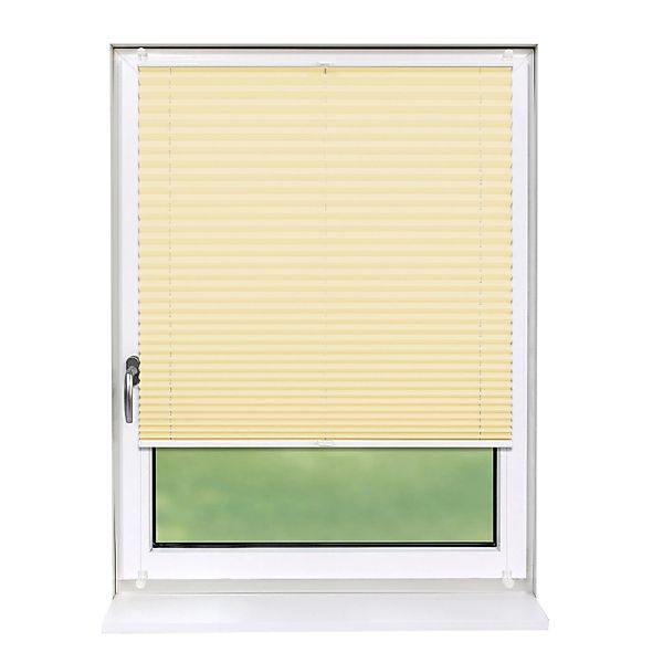 Deco-Raum Plissee Basic ohne Bohren 80x210cm Hellorange Blickdicht Klemmfix günstig online kaufen