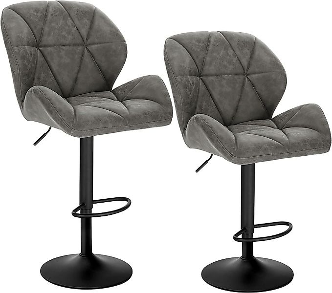 Woltu Barhocker (Set, 2 St), Tresenhocker Designer Hocker mit Rückenlehne günstig online kaufen