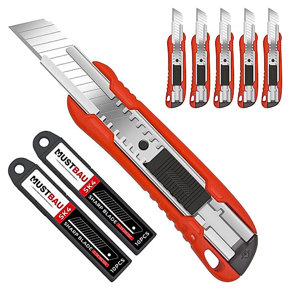 Mustbau Cuttermesser, Taschenmesser Klappmesser mit 20 günstig online kaufen