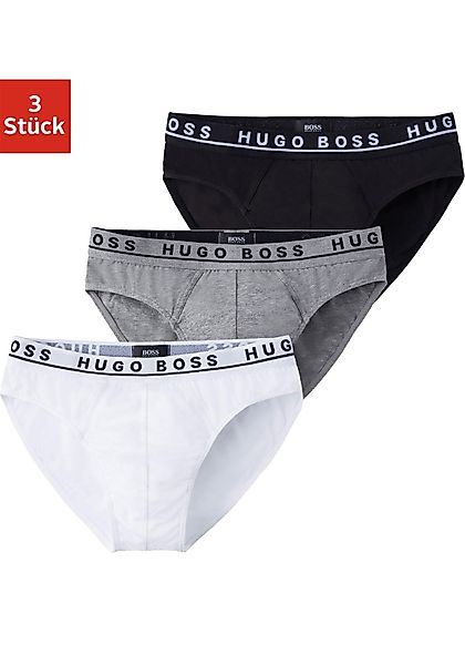 BOSS Slip, (Packung, 3er-Pack), mit Logo Webbund günstig online kaufen
