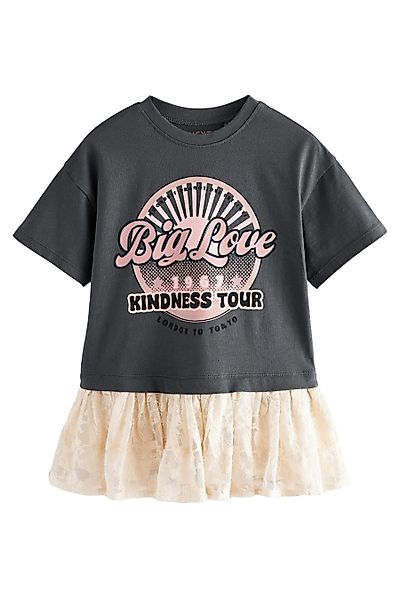 Next Tüllkleid Kurzärmeliges Mesh-Kleid (1-tlg) günstig online kaufen