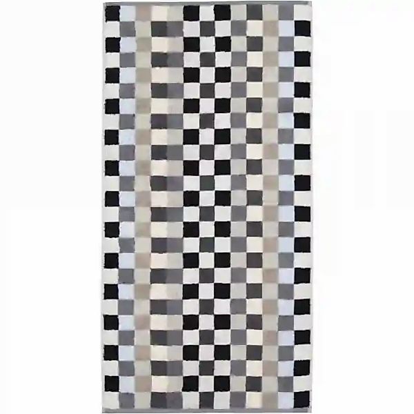 Cawö - Unique Karo 942 - Farbe: anthrazit - 77 - Handtuch 50x100 cm günstig online kaufen