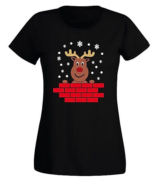 G-graphics T-Shirt Damen T-Shirt - Rudolph das Rentier mit trendigem Frontp günstig online kaufen