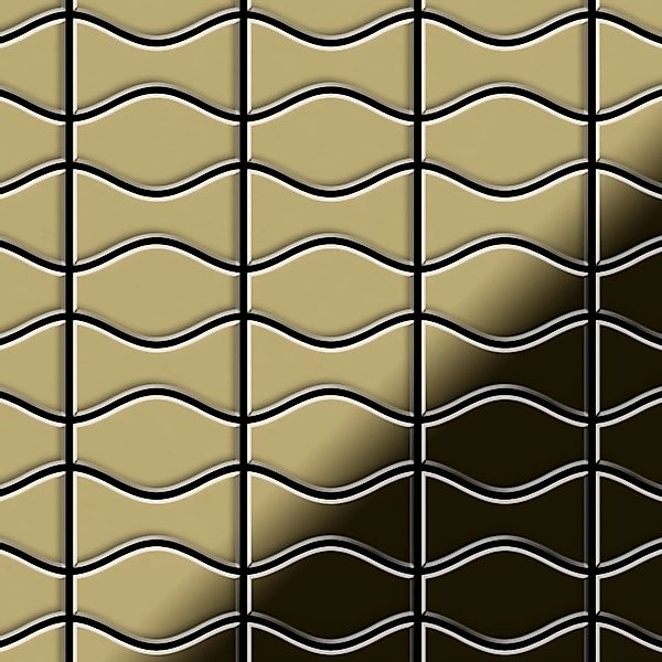 ALLOY Mosaik Fliese Massiv Metall Messing Gewalzt Gold 1,6mm Kismet & Karma günstig online kaufen
