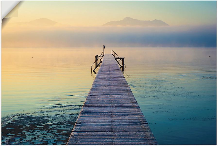 Artland Wandbild "Sonnenaufgang am Chiemsee", Seebilder, (1 St.), als Leinw günstig online kaufen