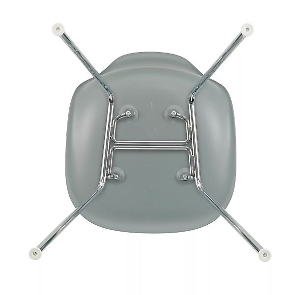 Vitra - Eames Plastic Side Chair DSX Gestell verchromt - hellgrau/Sitzschal günstig online kaufen