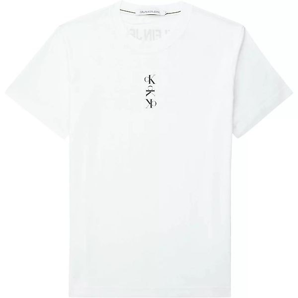 Calvin Klein Jeans Repeat Text Graphic Kurzärmeliges T-shirt L Bright White günstig online kaufen