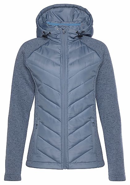 Vivance Steppjacke, mit Kapuze, mit Strickfleece-Ärmeln günstig online kaufen