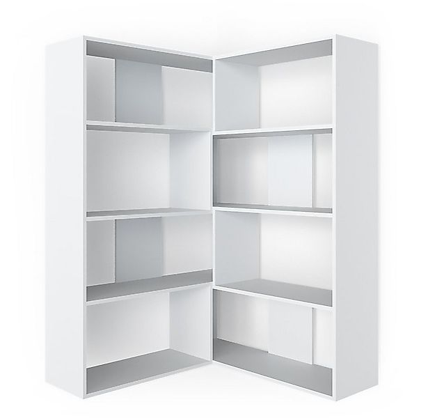 Vicco Eckregal Laine, Weiß, 170 x 142 cm günstig online kaufen