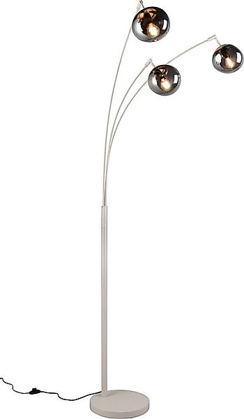 s.Oliver Stehlampe ANJELLA, Stehleuchte exkl 3x E14, in warm grey (beige) + günstig online kaufen