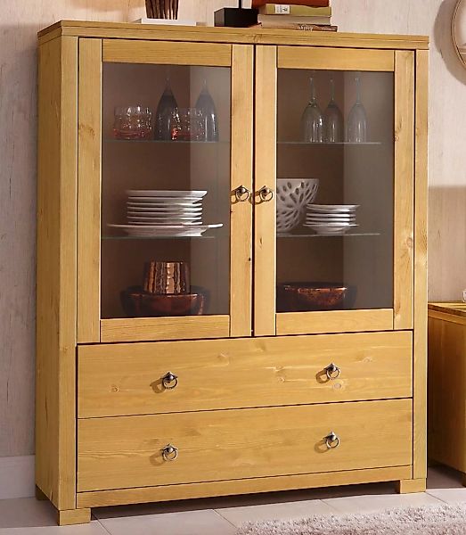 Home affaire Highboard "Gotland", Vitrine, Breite 101 cm, Türen mit Glasein günstig online kaufen